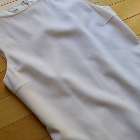 Robert Talbott Sleeveless Wool Shift Dress Size 12 - Picture 3 of 10